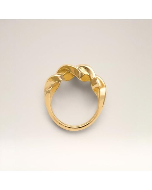 AMI Metallic Brass Tresse Ring