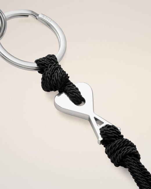AMI Natural Metal Ami De Coeur Charm Keyring