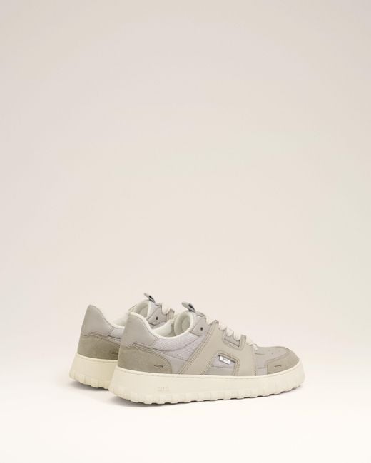 AMI Natural Cowhide Leather A Walk Sneakers