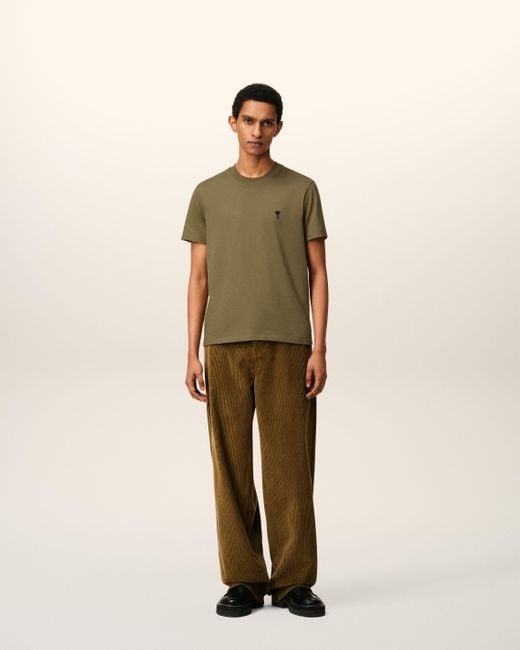 T-Shirt Vert Ami De Coeur En Coton AMI pour homme en coloris Green