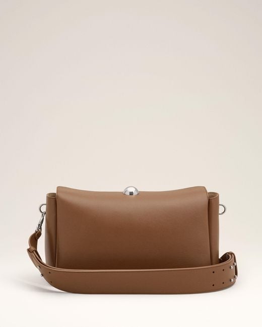 AMI Natural Medium Cow Leather Carrousel Bag