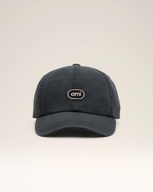 AMI Blue Cotton Cap With Ami Patch