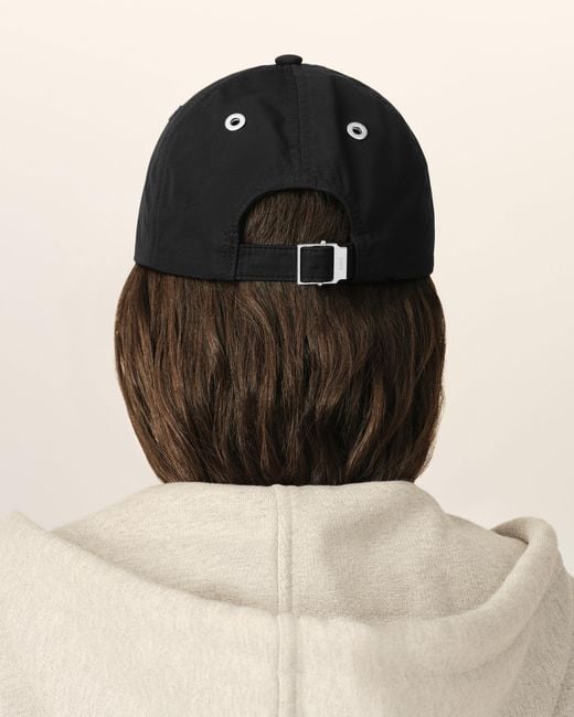 AMI Black Nylon And Cotton Cap With Ami De Coeur Stud