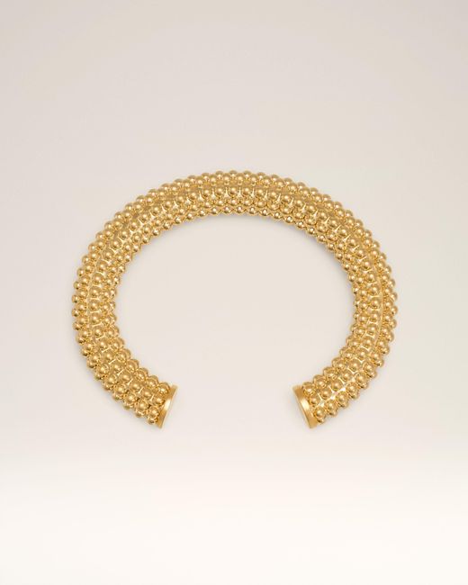 AMI Metallic Brass Pearl Bracelet