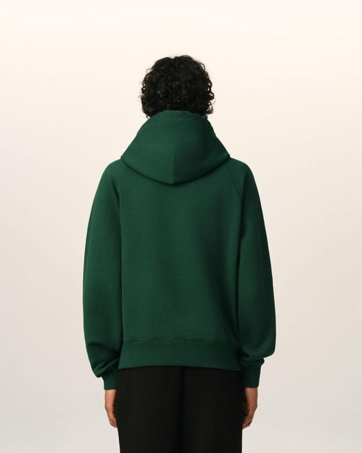AMI Green Cotton "Don'T Forget To Love" Hoodie