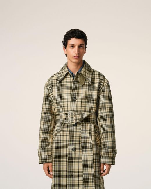 AMI Natural Bounded Belted Mac for men