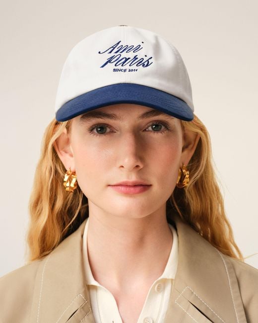 AMI Blue And Bicolor Cotton Cap