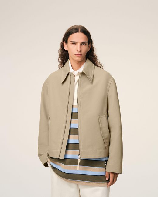 AMI Natural Cotton Utility Jacket for men