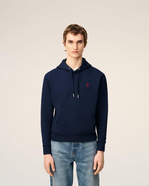 AMI Blue De Coeur Hoodie