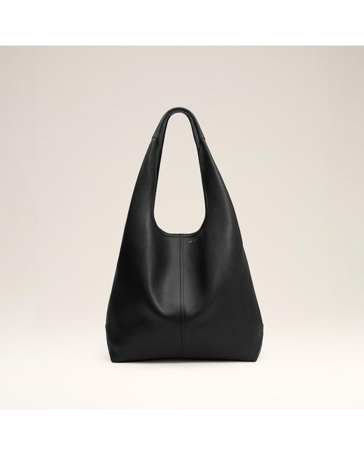 AMI Black Soft Leather Etienne Hobo Bag