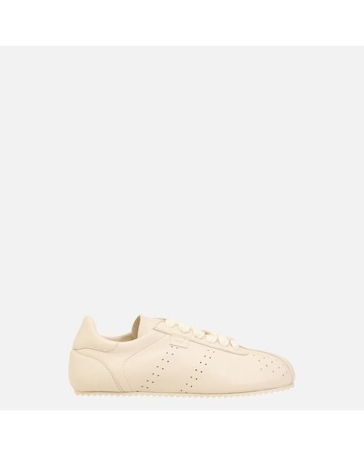 AMI Natural Cow Leather Soft Sneakers