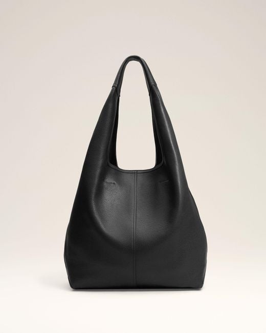 AMI Black Soft Leather Etienne Hobo Bag