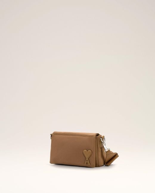 Ami Paris Nylon Canvas Marcel Lunch Box Bag in Natural | Lyst