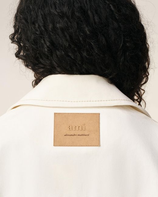 AMI Natural Cotton Worker Buttoned Jacket