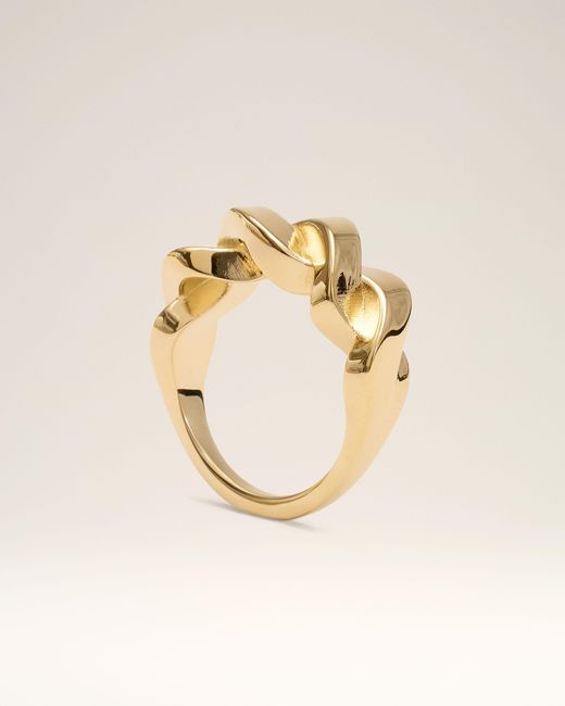 AMI Metallic Brass Tresse Ring