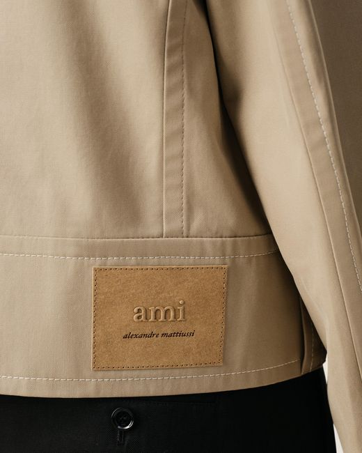 AMI Natural Cotton Buttoned Jacket