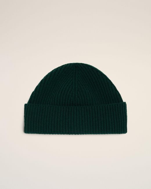 AMI Green Wool Ami De Coeur Beanie for men