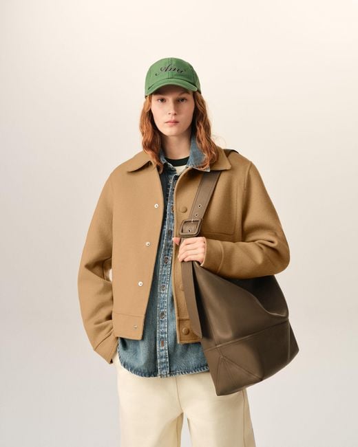AMI Natural Button-Down Wool And Cashmere Jacket