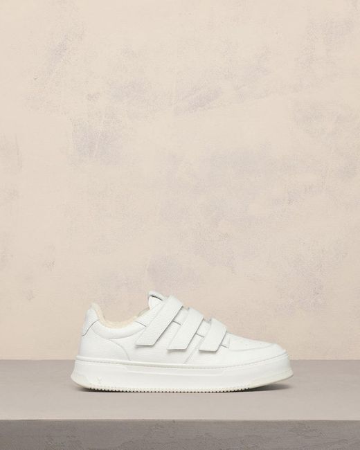AMI Natural New Velcro Arcade Sneakers