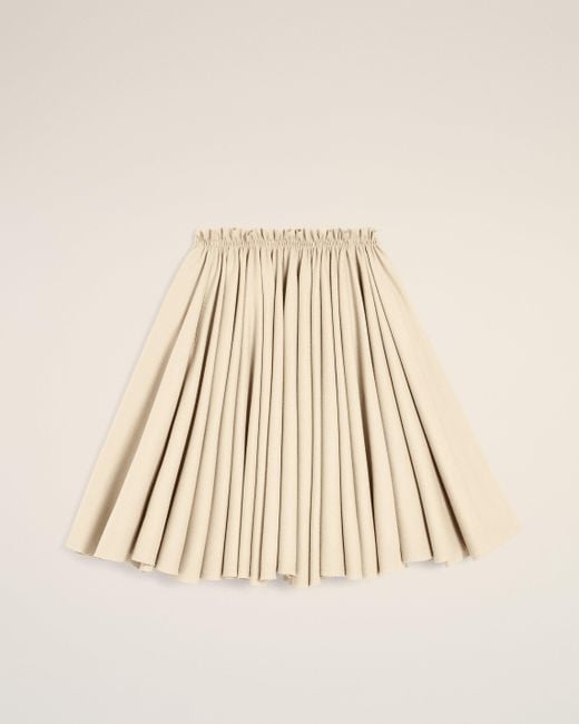 AMI Natural Wool Midi Corolla Skirt