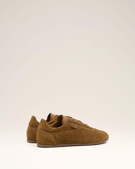AMI Natural Cow Leather Soft Sneakers