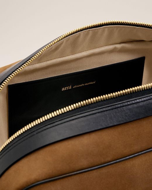 AMI Natural Cow Leather Georges Bowling Bag