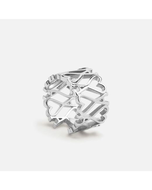 AMI Natural Ami De Coeur Ring Aus-Messing Grau