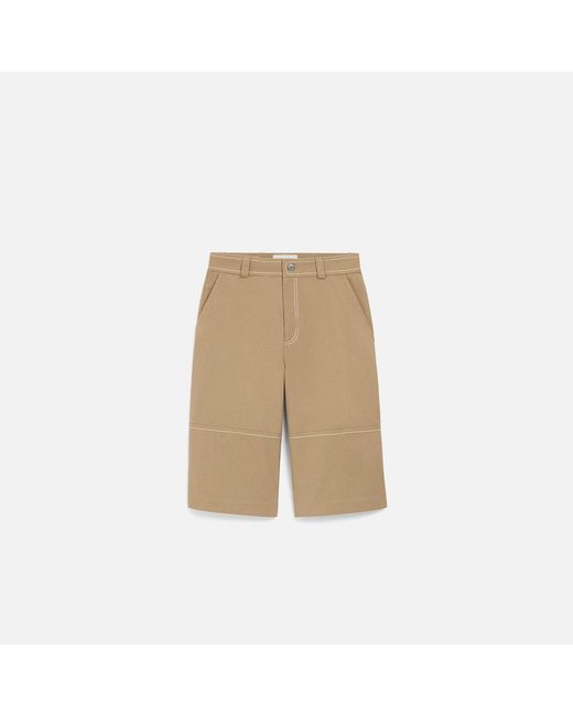 AMI Natural Cotton Worker Bermuda Shorts for men