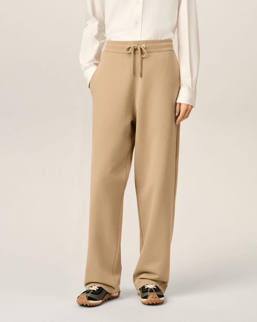 AMI Natural Cotton Track Pants With Ami De Coeur