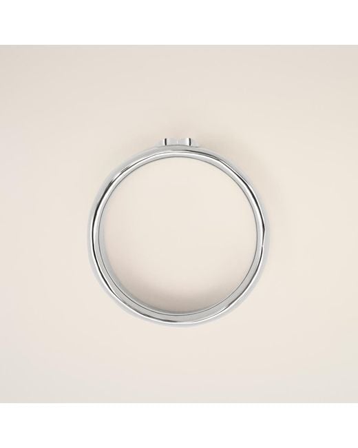 AMI Natural Brass Ring With Hammered Ami De Coeur