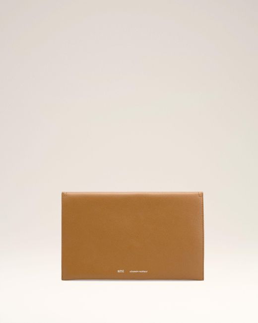 AMI Natural Smooth Leather Etienne Envelope Card Holder