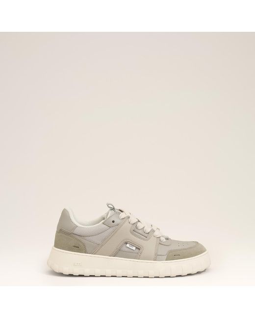 AMI Natural Cowhide Leather A Walk Sneakers