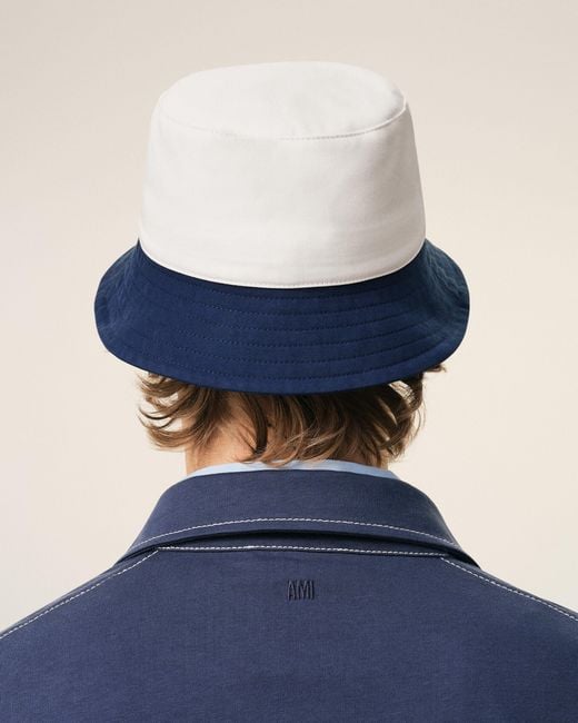 AMI Blue And Cotton Hat