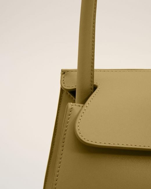 AMI Natural Cow Leather Small Mimi Bag