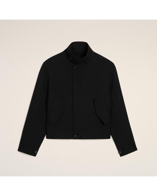 AMI Black New Wool Harrington Jacket for men