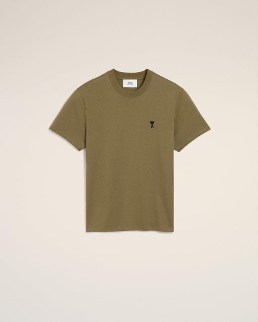 T-Shirt Vert Ami De Coeur En Coton AMI pour homme en coloris Green