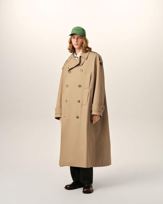 AMI Natural Cotton Trench Coat