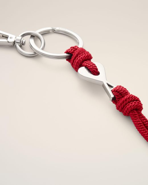 AMI Natural Metal Charm Keyring With Ami De Coeur