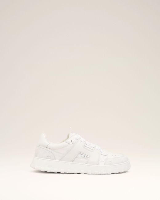AMI Natural Cowhide Leather A Walk Sneakers