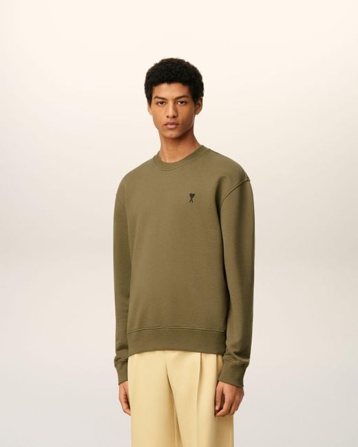 Sweatshirt Vert Ami De Coeur En Coton AMI pour homme en coloris Green