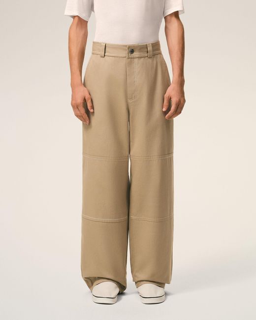 AMI Natural Cotton Worker Trousers for men