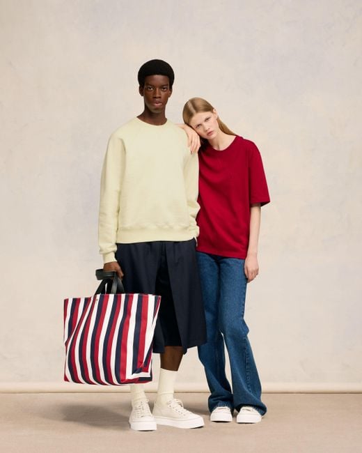 シンプルで実用的♪【AMI Paris】East West ショッピングバッグ AMI PARIS - East West Ami Shopping Bag – NEW TAKE FIVE