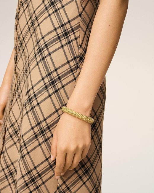 AMI Metallic Brass Pearl Bracelet