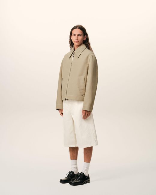 AMI Natural Cotton Utility Jacket for men