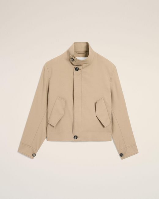 AMI Natural New Wool Harrington Jacket for men