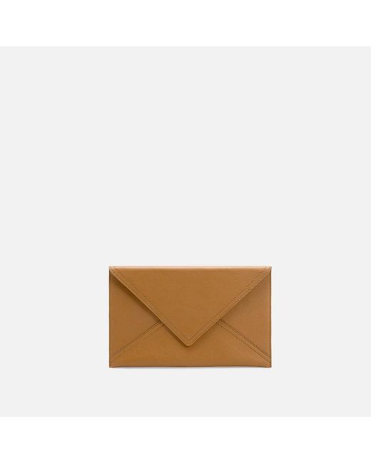 AMI Natural Smooth Leather Etienne Envelope Card Holder