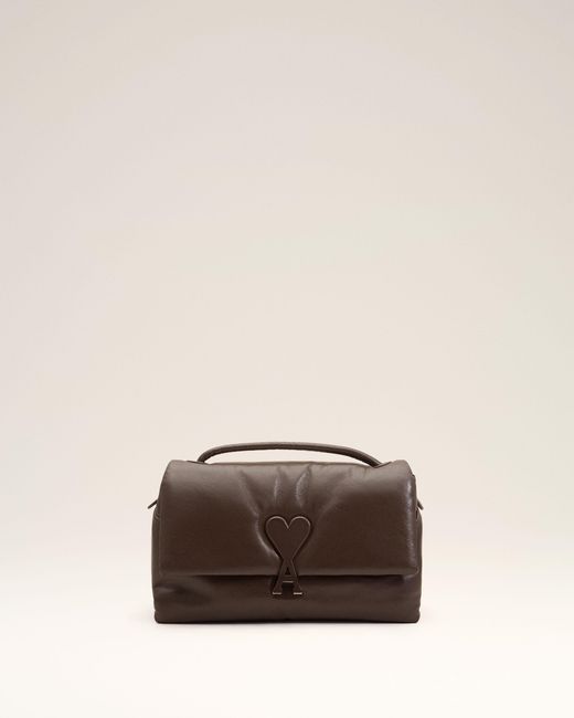 AMI Natural Cowhide Leather Voulez-Vous Bag
