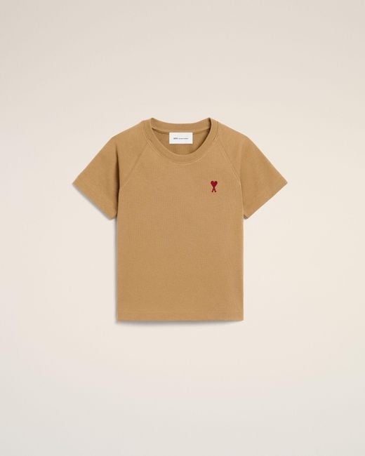 AMI Natural Cotton Ami De Coeur T-Shirt