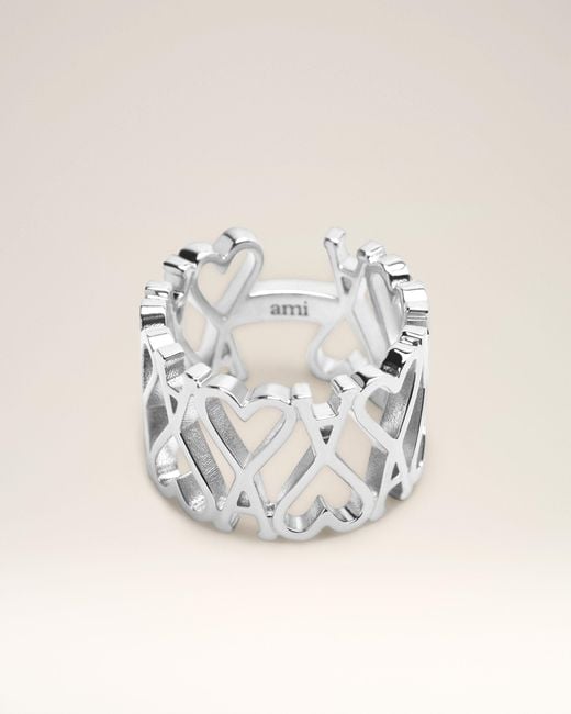 AMI Natural Ami De Coeur Ring Aus-Messing Grau