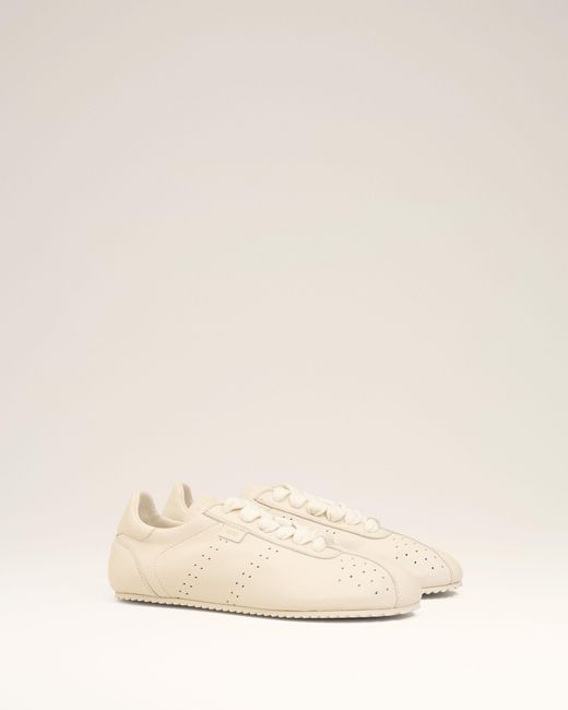 AMI Natural Cow Leather Soft Sneakers